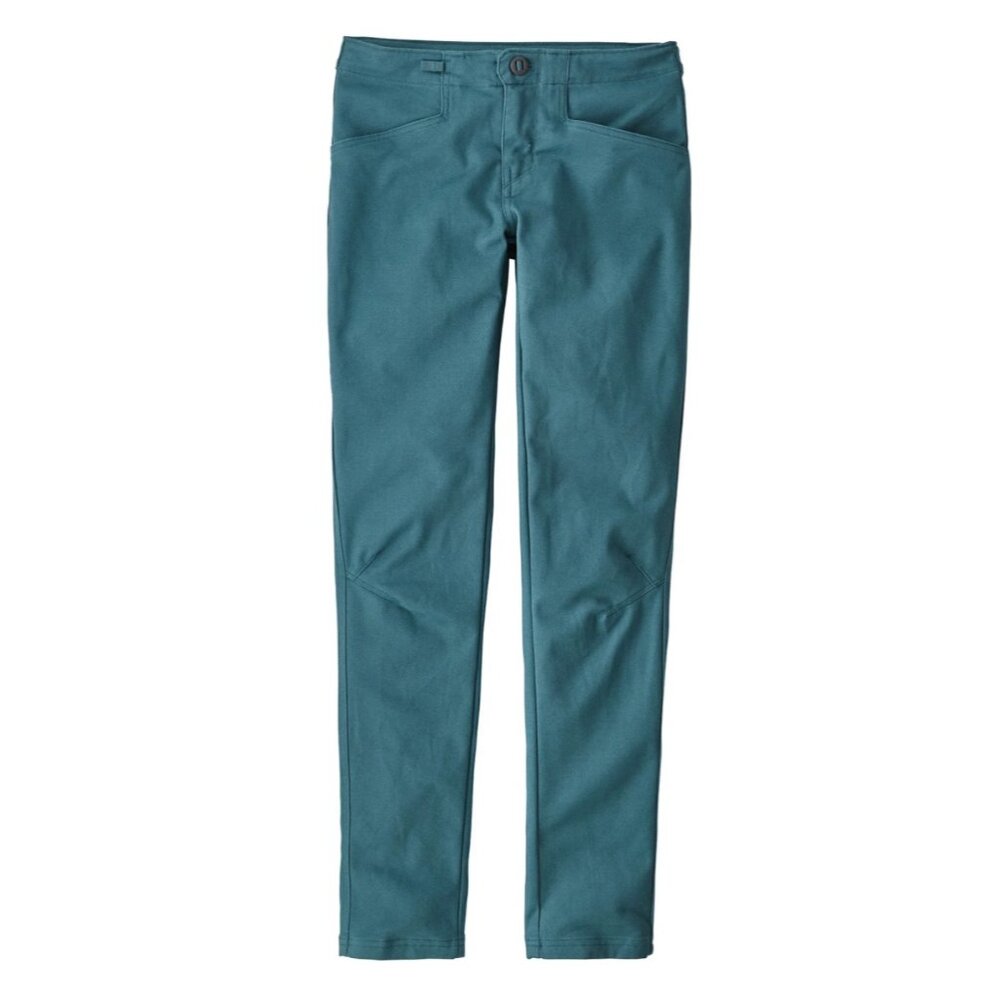 Patagonia Escala Rock Pants Women 4 Green Gorpcore Slim Mid Rise Stretch Outdoor - Picture 1 of 16